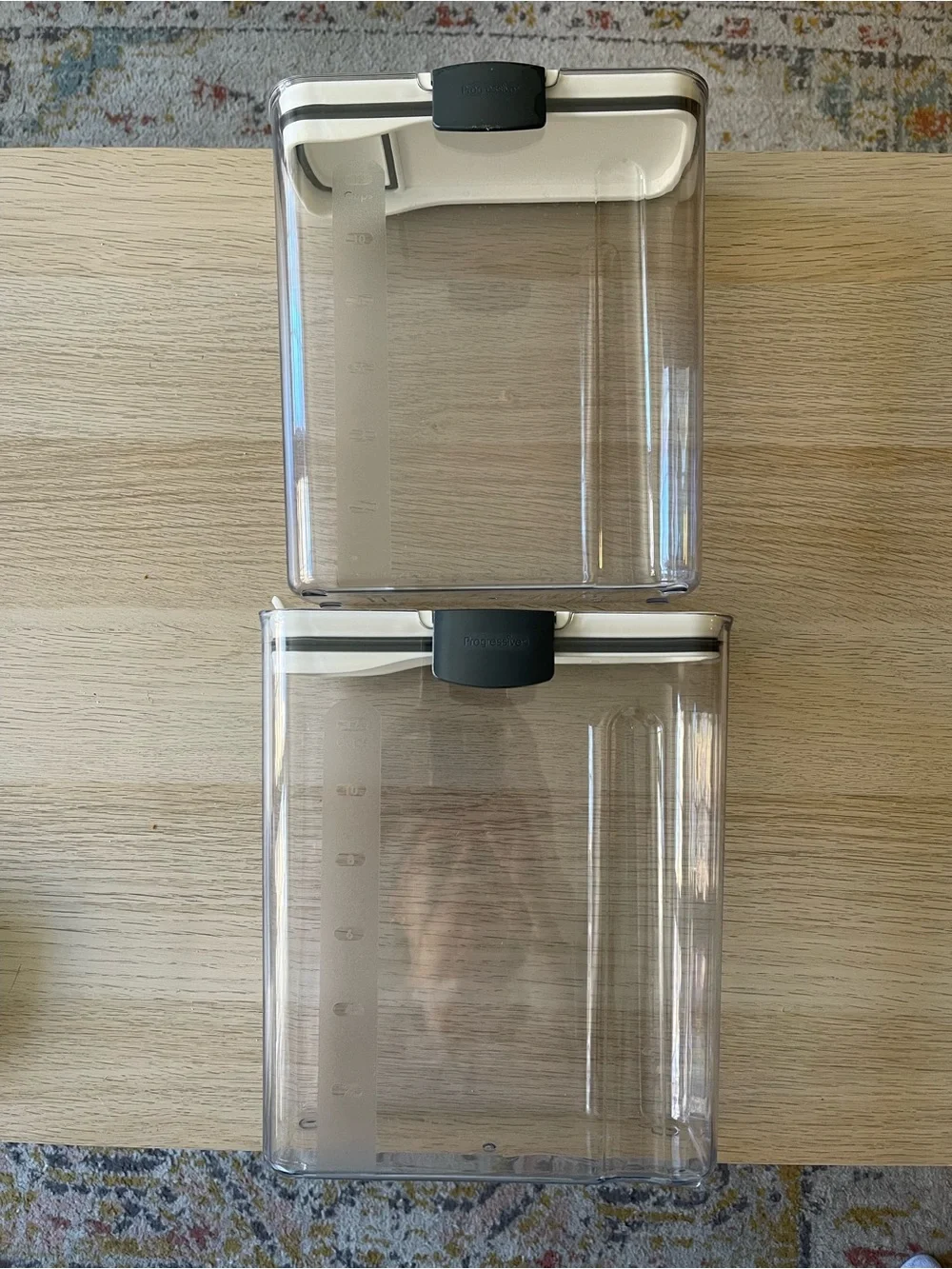Set of Two (2) Cereal Containers